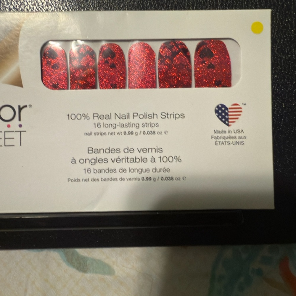 Color Street Sparkling Red Nail Strips